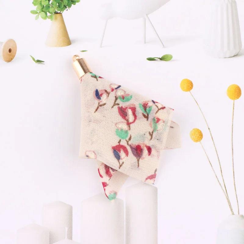 DIY Earrings Material Set with Bohemian Flowers Tassels - 10 Pieces