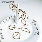 Minimalist Metal Geometry DIY Earrings