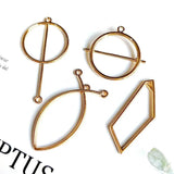 Minimalist Metal Geometry DIY Earrings