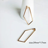 Minimalist Metal Geometry DIY Earrings