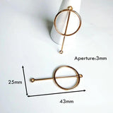 Minimalist Metal Geometry DIY Earrings