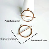 Minimalist Metal Geometry DIY Earrings