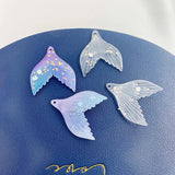 Acrylic Diamond Fishtail Pendant Earrings DIY Accessory Set