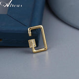 DIY Pendant Carabiner Screw Clasps Copper Micro Pave Zirconia Chain Hook