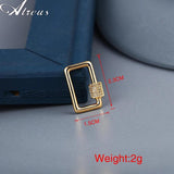 DIY Pendant Carabiner Screw Clasps Copper Micro Pave Zirconia Chain Hook