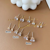 Micro Zircon Earrings DIY Jewelry Material Rhinestone Pendant Accessories