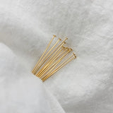 Copper-plated 18K Arc Head T-shaped Needle Earrings DIY Basic Material