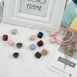 Square Rubber Beads DIY Jewelry Accessories 10pcs