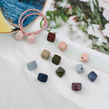 Square Rubber Beads DIY Jewelry Accessories 10pcs