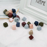 Square Rubber Beads DIY Jewelry Accessories 10pcs