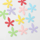 10pcs Leaf Flower Hollow Pendant for Making Jewelry DIY Accessories