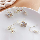 10pcs Rhinestone Earrings Clasps Hooks DIY Jewelry Making Accessories