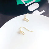 10pcs Rhinestone Earrings Clasps Hooks DIY Jewelry Making Accessories