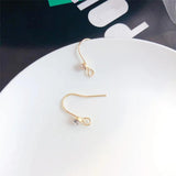 10pcs Rhinestone Earrings Clasps Hooks DIY Jewelry Making Accessories