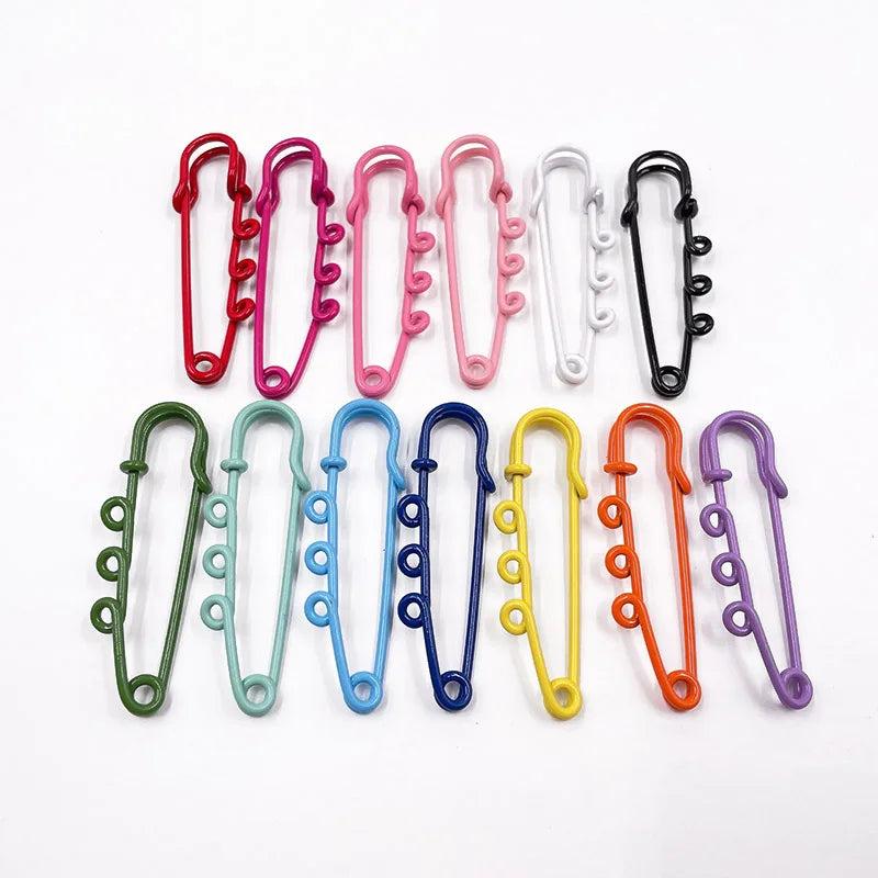 10 Colorful Safety Pins Buckles Clothing Pendant DIY Decorative Jewelry