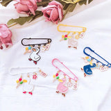 10 Colorful Safety Pins Buckles Clothing Pendant DIY Decorative Jewelry