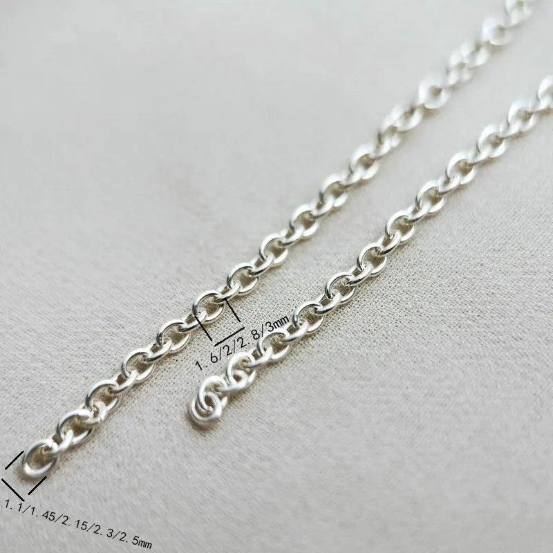 925 Sterling Silver O Chain for Jewelry Making