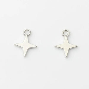 Alloy Plating Mini Star Pendant Silver Hand-Made Jewelry Materials