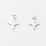Alloy Plating Mini Star Pendant Silver Hand-Made Jewelry Materials