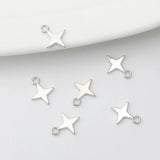 Alloy Plating Mini Star Pendant Silver Hand-Made Jewelry Materials