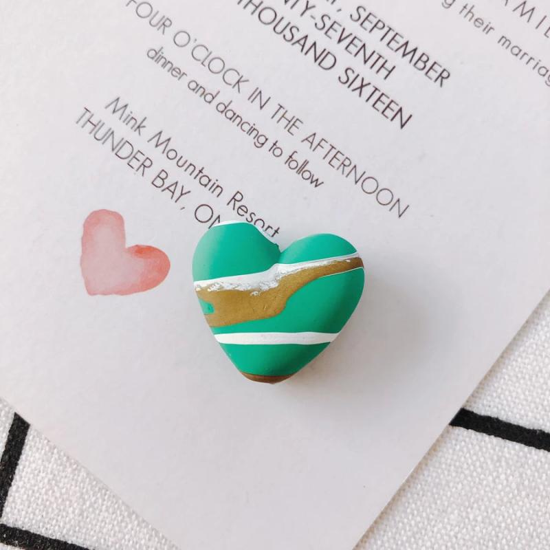 10 Resin Acrylic Heart Pendant Earring Accessories