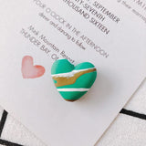 10 Resin Acrylic Heart Pendant Earring Accessories