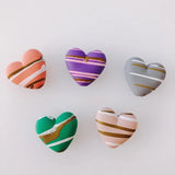 10 Resin Acrylic Heart Pendant Earring Accessories