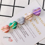 10 Resin Acrylic Heart Pendant Earring Accessories