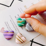 10 Resin Acrylic Heart Pendant Earring Accessories