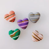 10 Resin Acrylic Heart Pendant Earring Accessories