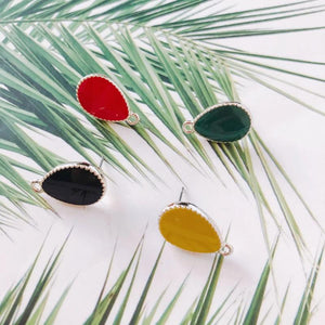 Alloy Water Drop Pendant DIY Earring Accessories