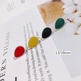 Alloy Water Drop Pendant DIY Earring Accessories