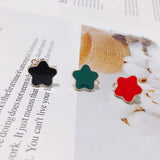 Alloy Star Dripping Oil Pendant Charms for DIY Jewelry