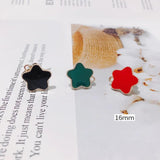 Alloy Star Dripping Oil Pendant Charms for DIY Jewelry