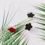 Alloy Star Dripping Oil Pendant Charms for DIY Jewelry