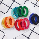 Rattan Resin Oval Earrings Pendant Jewelry