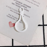 DIY Jewelry Plastic Light Bulb Buckle Keychain Toy Hook 10pcs