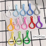 DIY Jewelry Plastic Light Bulb Buckle Keychain Toy Hook 10pcs