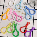 DIY Jewelry Plastic Light Bulb Buckle Keychain Toy Hook 10pcs