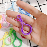 DIY Jewelry Plastic Light Bulb Buckle Keychain Toy Hook 10pcs