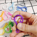 DIY Jewelry Plastic Light Bulb Buckle Keychain Toy Hook 10pcs