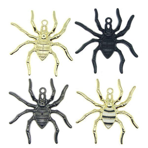 10pcs Spider Metal Earring Charms Pendant for DIY Jewelry Making