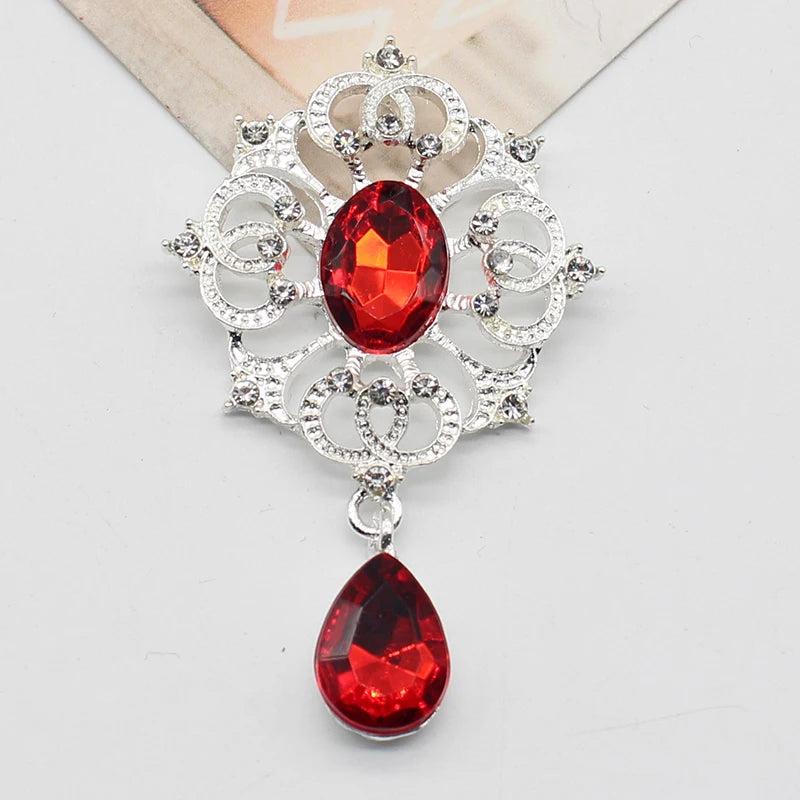 5pcs Rhinestone Bowknot Pendant DIY Jewelry Decoration Accessories