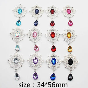 5pcs Rhinestone Bowknot Pendant DIY Jewelry Decoration Accessories