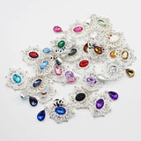 5pcs Rhinestone Bowknot Pendant DIY Jewelry Decoration Accessories