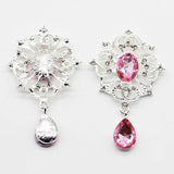 5pcs Rhinestone Bowknot Pendant DIY Jewelry Decoration Accessories