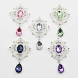 5pcs Rhinestone Bowknot Pendant DIY Jewelry Decoration Accessories