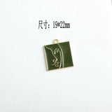 10pcs Abstract Human Face Enamel Charms Pendant DIY Jewelry Findings