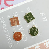 10pcs Abstract Human Face Enamel Charms Pendant DIY Jewelry Findings