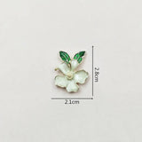 10 PCS Enamel Leaves Flowers Pendant for DIY Jewelry Making